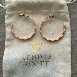 Kendra scott Brooke hoop earrings in rose gold